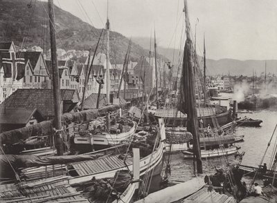 Udsigt over Bergens havn af Norwegian Photographer
