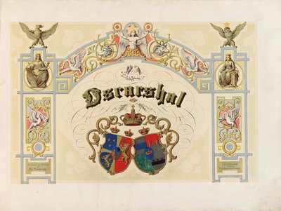 Oscarshal titelblad, 1852 af Norwegian School