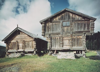 Bondehuse, bygget c.1712 af Norwegian School