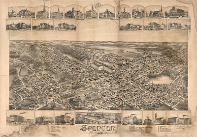 Spencer, Massachusetts, 1892. af O.H. Bailey and Co.