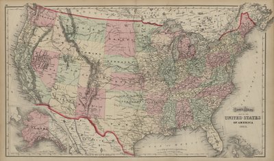 Grays atlas over USA af O.W. Gary