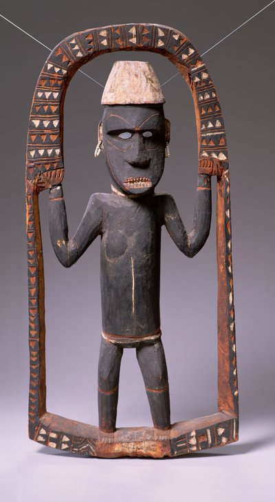 Figur fra Canoe House, Salomonøerne (træ) af Oceanic