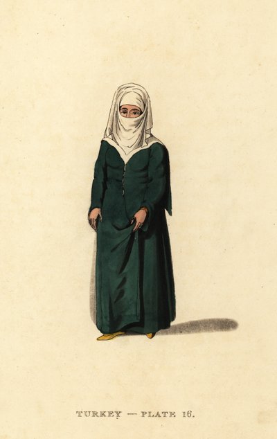 Tyrkisk kvinde fra Konstantinopel (Istanbul), Osmannerriget af Octavian (after) Dalvimart