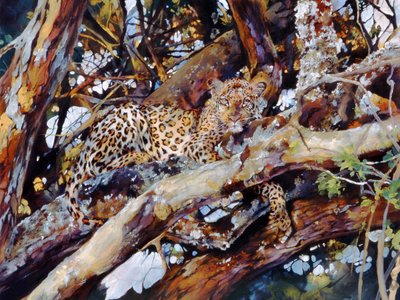 Kenyansk leopard af Odile Kidd