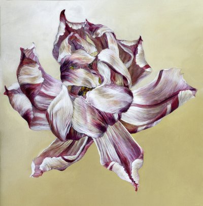 Tulipa, 2013 (akryl på træ) af Odile Kidd