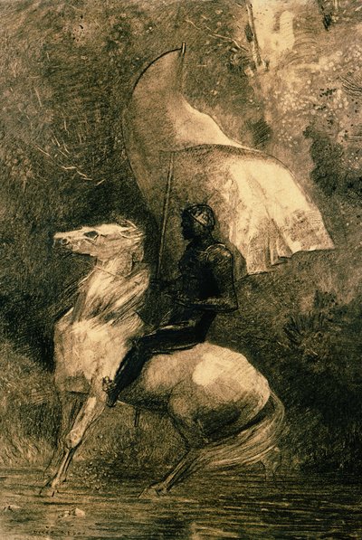 En ridder, ca.1885 af Odilon Redon