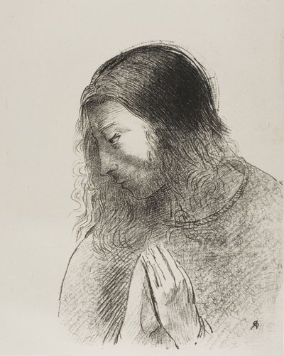 Og jeg John så disse ting og hørte dem, plade 12 af 12 af Odilon Redon