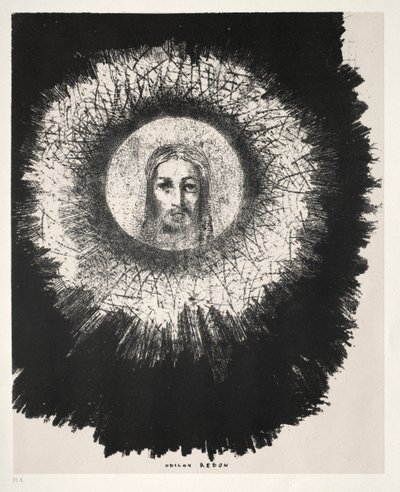 Og i Solens Skive skinner Jesu Kristi Ansigt af Odilon Redon