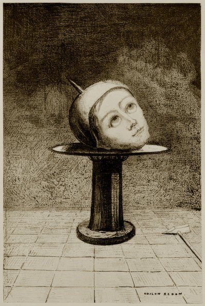 På skallen af Odilon Redon