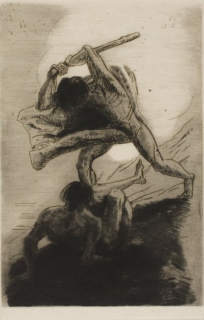 Kain og Abel af Odilon Redon