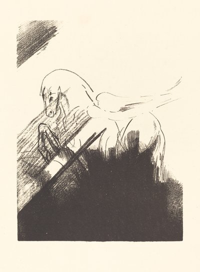 Cheval aile (Winged Horse) af Odilon Redon