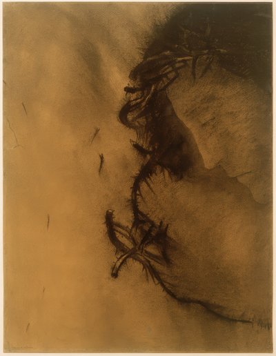 Kristus (Tornekronen) af Odilon Redon