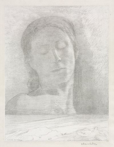 Lukkede Øjne af Odilon Redon