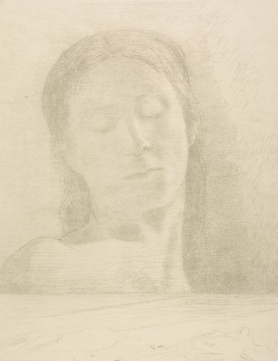 Lukkede Øjne af Odilon Redon