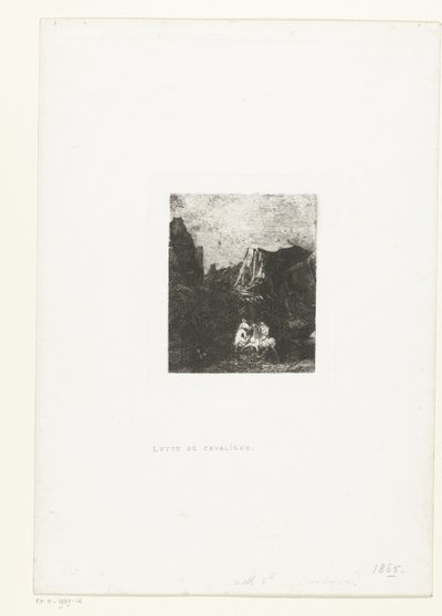 Fra twee kleine ruiter De to små ryttere af Odilon Redon