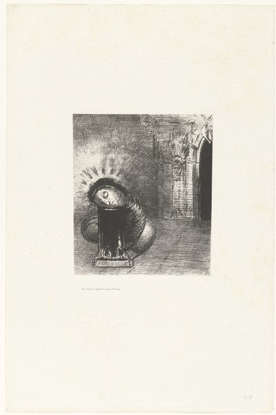 En lang pop farven af ​​blod ...une longue chrysalide couleur de sang... Tentation de Saint-Antoine (2) (serietitel) Temptation of Saint Anthony (serietitel) af Odilon Redon