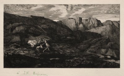Frygt, 1866. af Odilon Redon