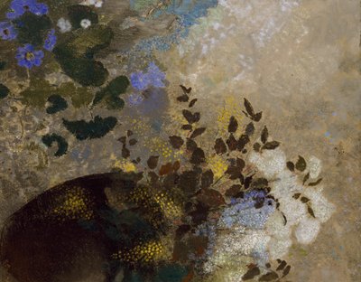 Flowers in a Black Vase, c.1909-10dani af Odilon Redon