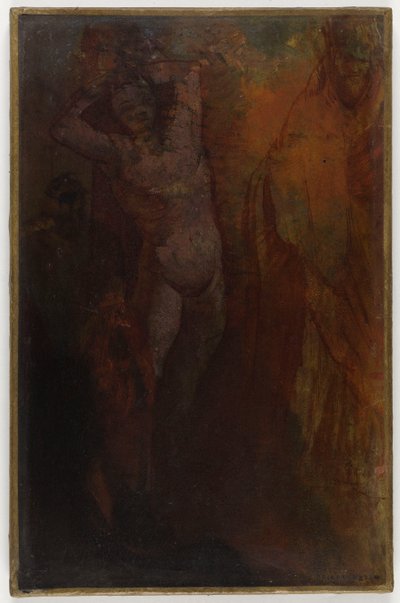 Fransk: Composition à trois personnages (Flagellation) af Odilon Redon