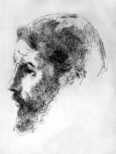 Den franske maler Pierre Bonnard (1867-1947) i 1902, litografi af Odilon Redon af Odilon Redon