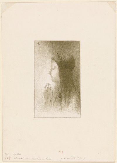 Frontispice for Chevalieres sentimentales af Ferdinand Hérold af Odilon Redon