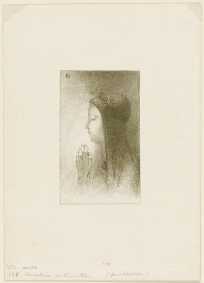 Frontispice for Chevalieres sentimentales af Ferdinand Hérold af Odilon Redon