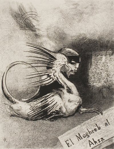 Frontispice til El Moghreb al Aksa af Edmond Picard af Odilon Redon