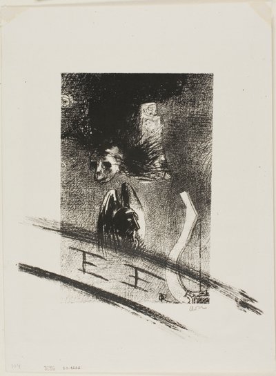 Frontispice til Iwan Gilkins Damnation af kunstneren af Odilon Redon
