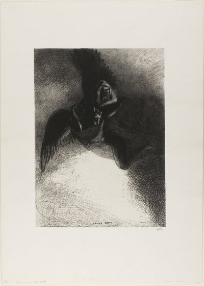 Frontispice til A Gustave Flaubert (Til Gustave Flaubert) af Odilon Redon