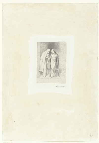 Mystisk samtale Entretien mystique (titel på objekt) af Odilon Redon