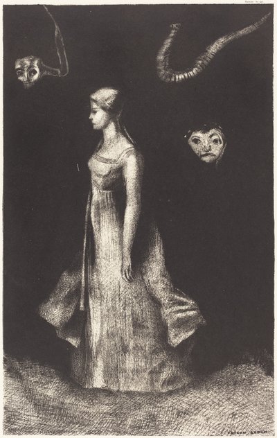 Besættelse (Tvangstanke) af Odilon Redon