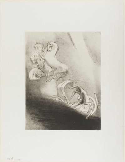 He Falls Head Foremost Into the Abyss, plade 17 af 24 af Odilon Redon