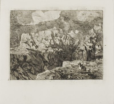 Rytter i bjergene af Odilon Redon