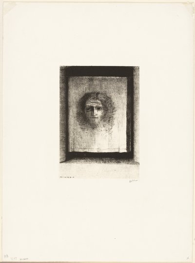 Det var et slør, et aftryk, plade 1 af 6 af Odilon Redon