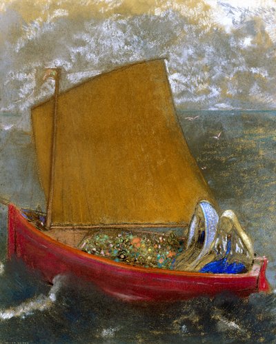Det gule sejl (The Yellow Sail) af Odilon Redon