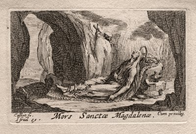 The Penitents: Death of Ste. Madeleine af Odilon Redon