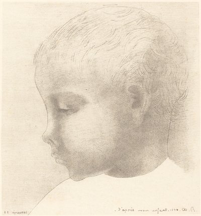 Mon Enfant (mit barn) af Odilon Redon