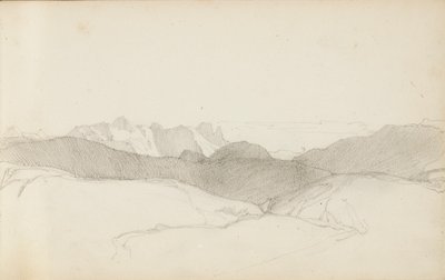 Side fra en skitsebog, "Baskerlandet", 1862-63 af Odilon Redon