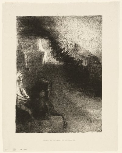 Pilgrim of the Sublunary World, plade 5 af 6 af Odilon Redon