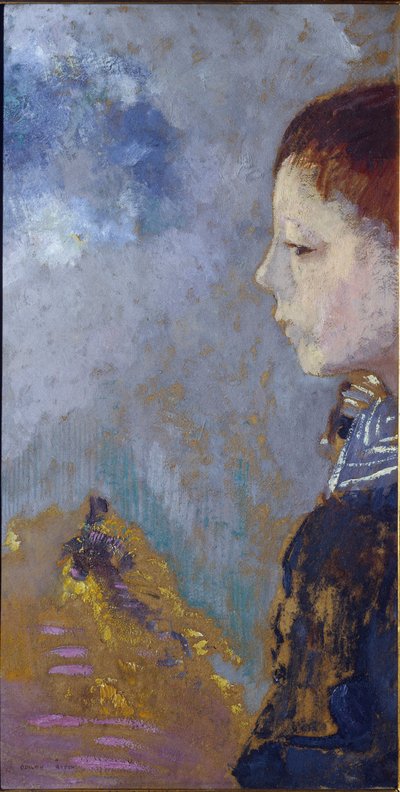 Portræt af Ari Redon på marinepasset - 1897. Olie på lærred af Odilon Redon