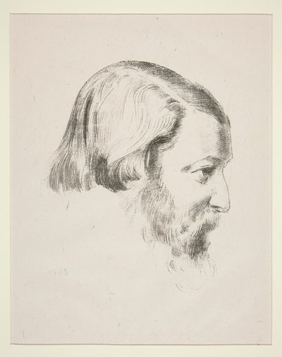 Portræt af Paul S?rusier af Odilon Redon