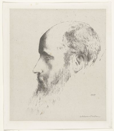 Portræt af Edouard Vuillard af Odilon Redon
