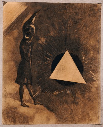 Bekymring for Absolute.Philosopher, 1881 af Odilon Redon