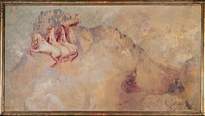 Solvogn (olie på lærred) af Odilon Redon