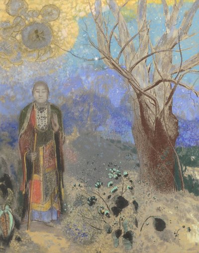 Buddha, 1906-1907 af Odilon Redon