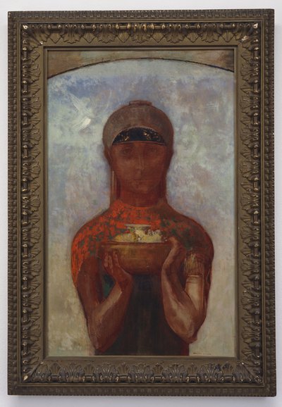 The Cup of Mystery, eller Sibyl, ca. 1890 af Odilon Redon