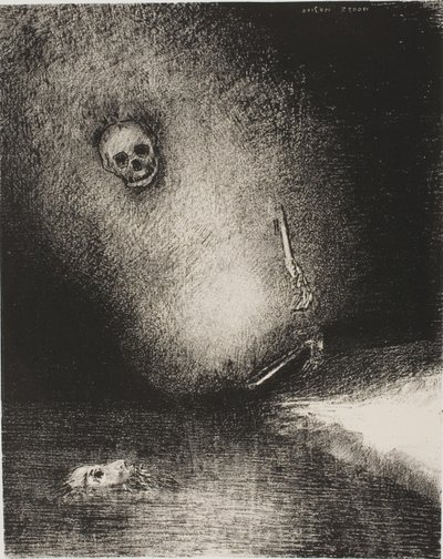 Drømmen er endt i døden, fra The Juror af Odilon Redon
