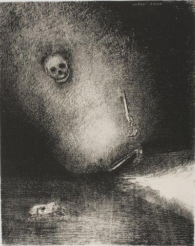 Drømmen er endt i døden, fra The Juror af Odilon Redon