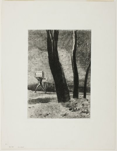 The Gambler, tallerken fem fra In Dreams af Odilon Redon