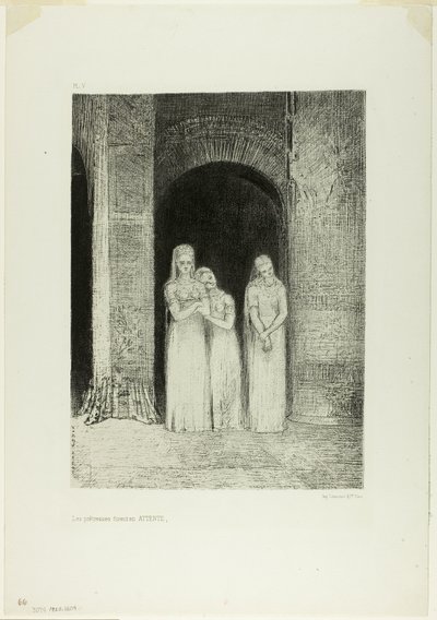Præstinderne ventede, fra Nat af Odilon Redon